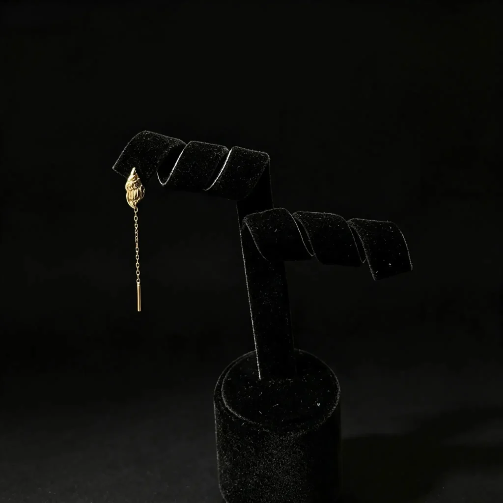 گوشواره زنجیری گوش ماهی